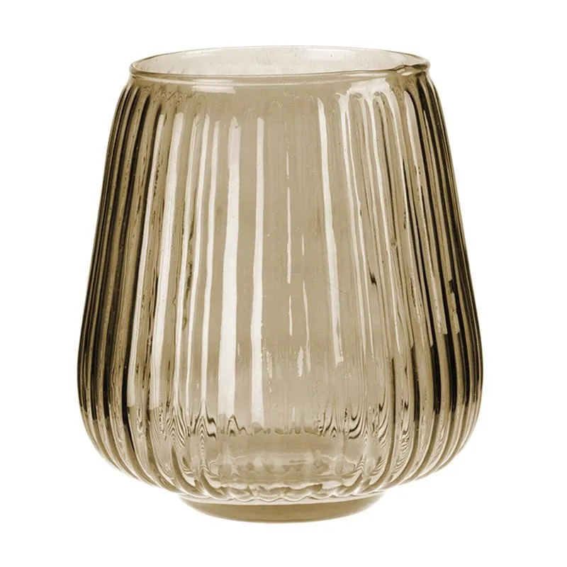 Florero Norway de Cristal 17x17cm Ambar