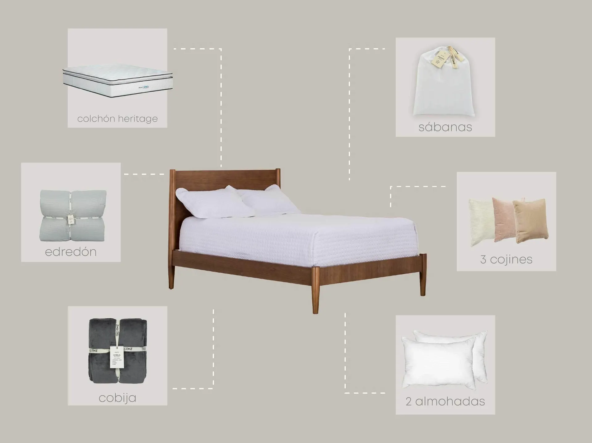 Set Dormitorio Parma Heritage Full