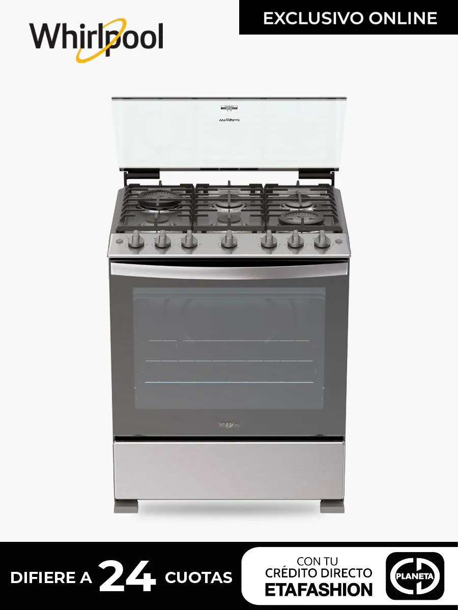 Cocina a Gas Whirlpool LWFR5110S / 6 Quemadores