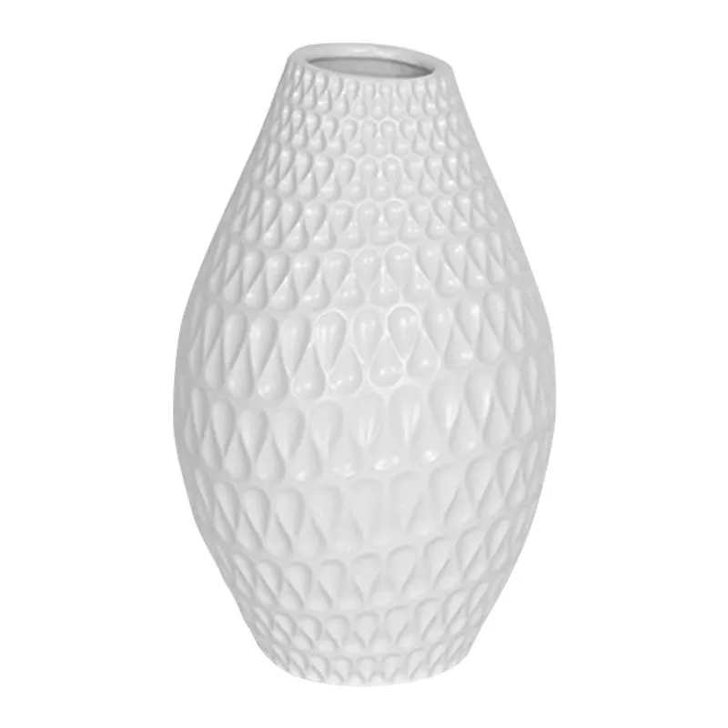 Florero Darpa Cerámica 29cm Blanco