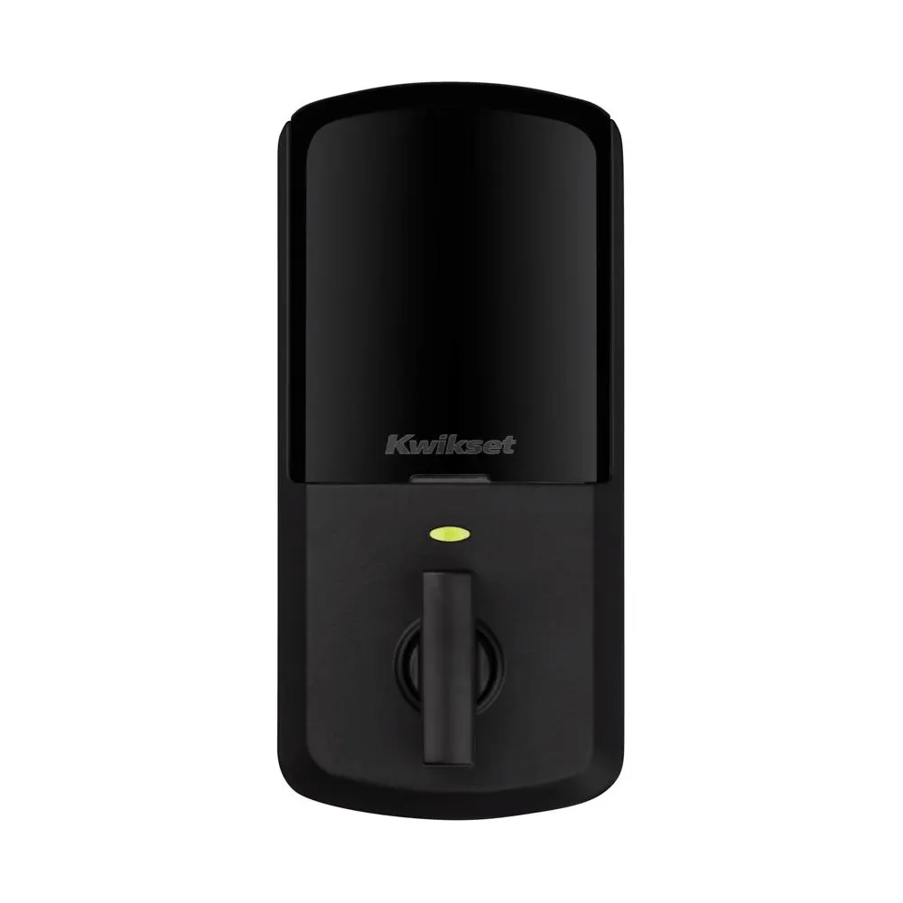 Cerradura Halo Kwikset KWI-HAL99590004 P8786 | Huellas Dactilares Color Negro