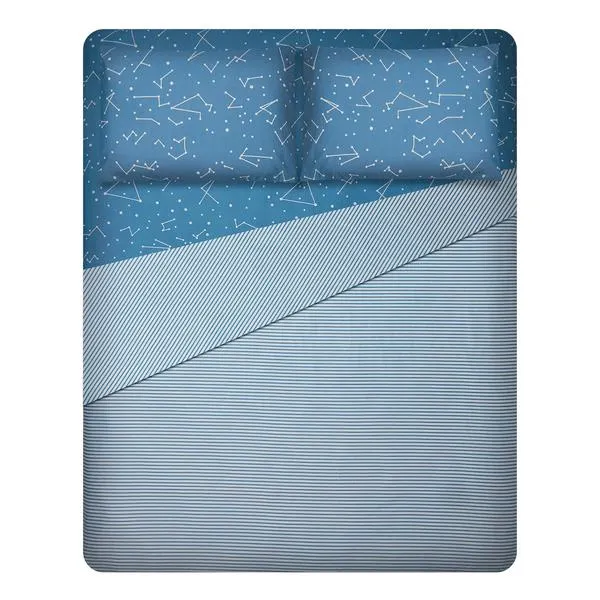 Juego de Sábanas Estampadas Zafiro King