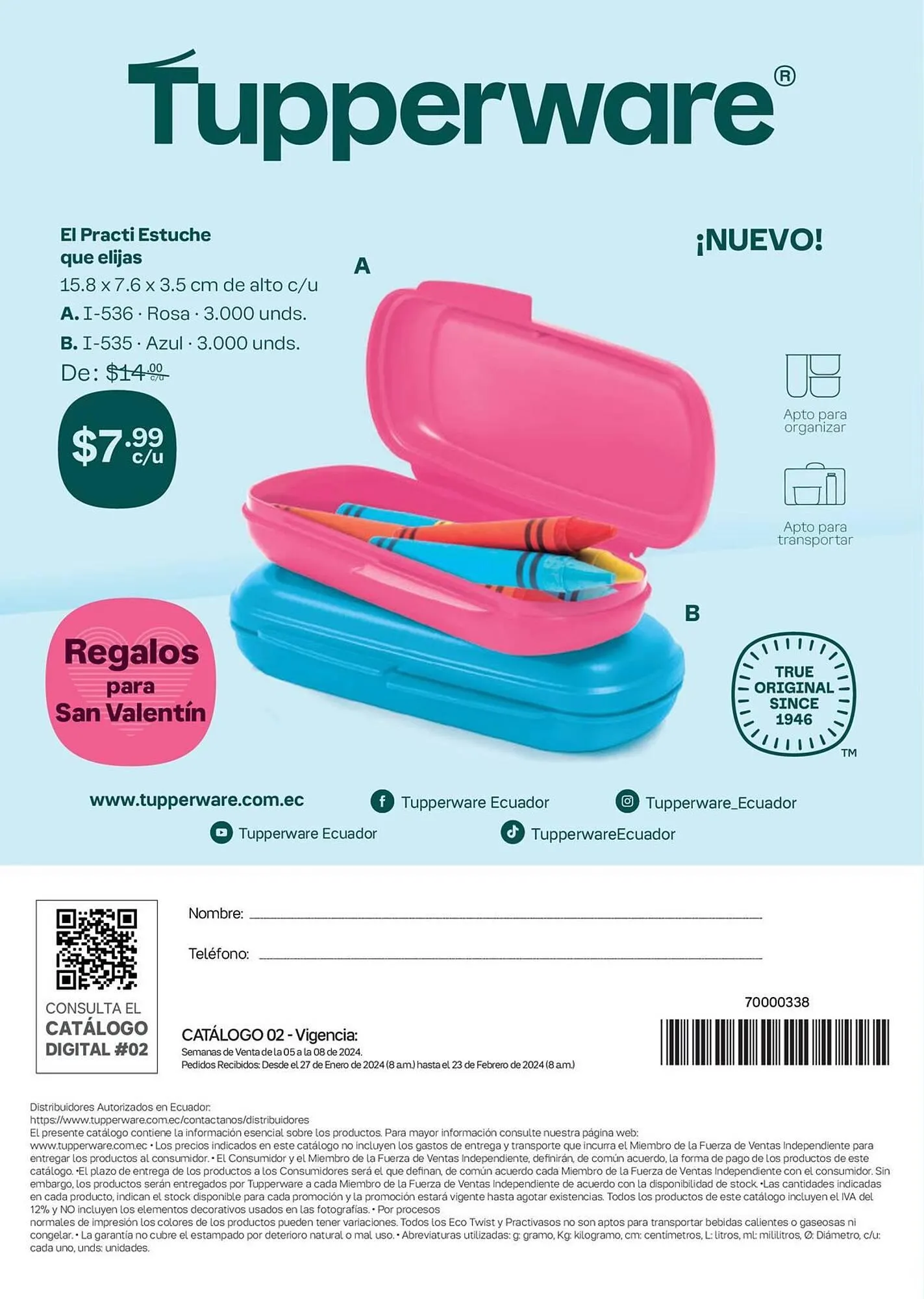 Catalogo de Catálogo Tupperware 30 de enero al 23 de febrero 2024 - Pag 60