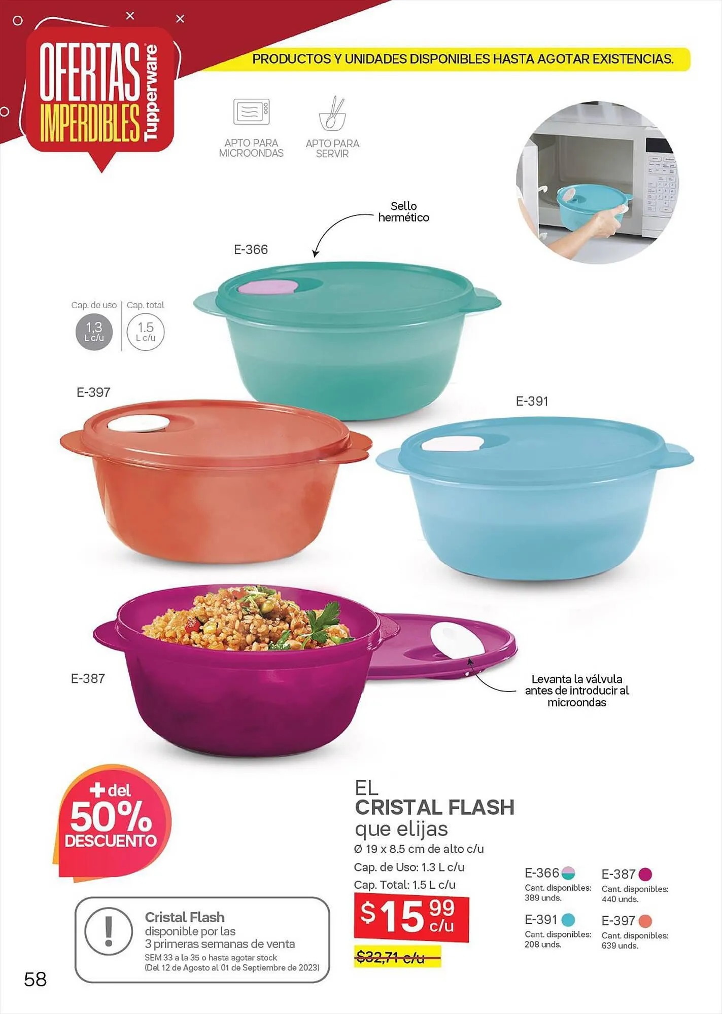 Catalogo de Catálogo Tupperware 7 de agosto al 25 de agosto 2023 - Pag 58