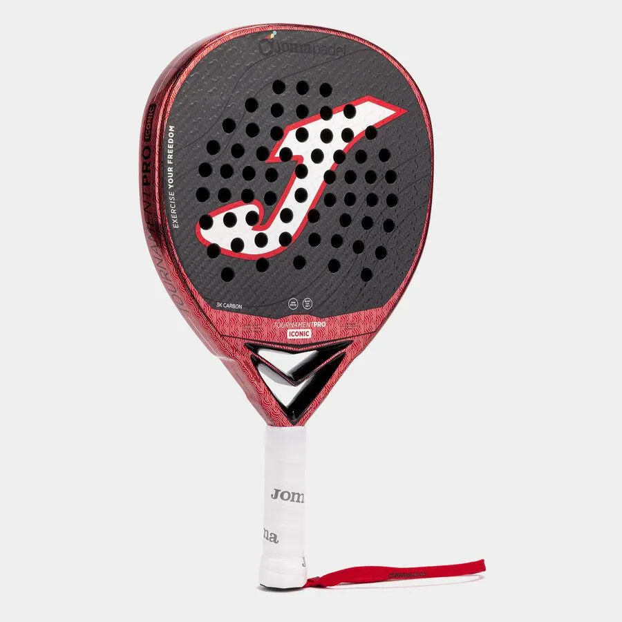 Pala de pádel Tournament Pro Iconic negro rojo
