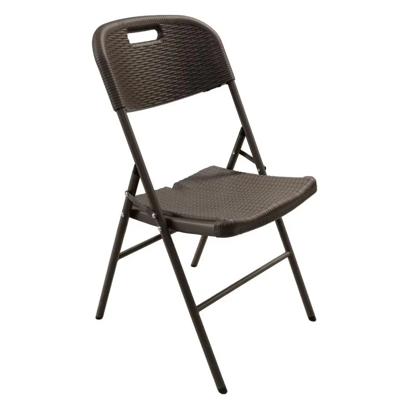 Silla Reforzada Plegable Café