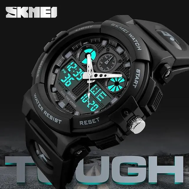 SKMEI Hombre Reloj Digital Al Aire Libre Deportes Moda Reloj Casual Luminoso Cronómetro Despertador Calendario Silicona Reloj