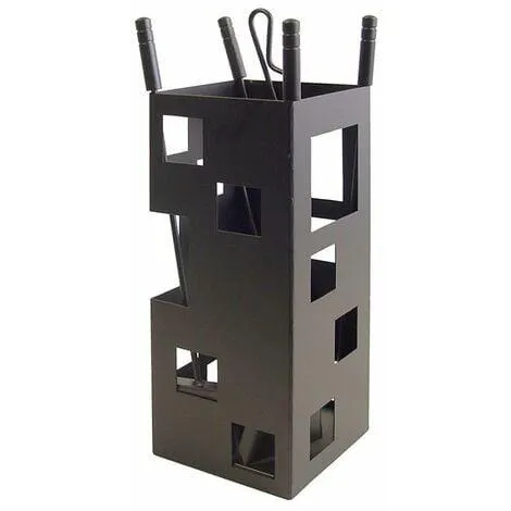 Juego cuadrado de 4 piezas para chimenea