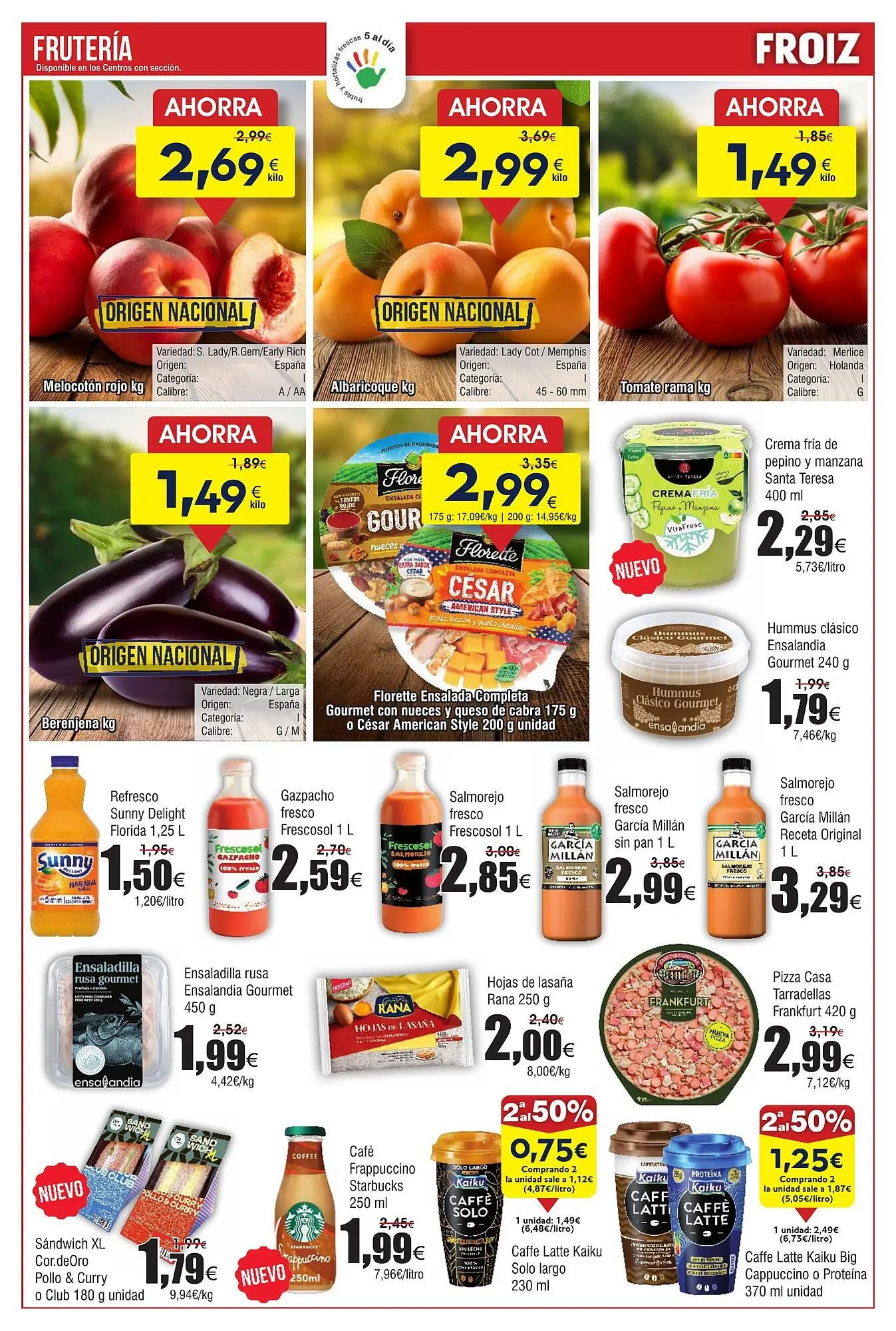 Catálogo de Folleto FROIZ 22 de julio al 11 de agosto 2025 - Página 2