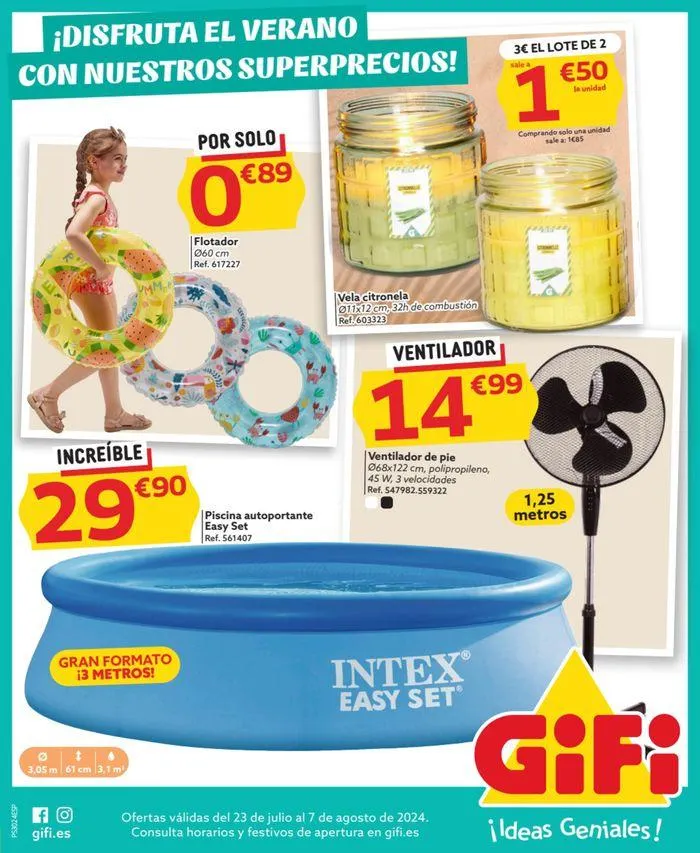 Catálogo de Disfruta el verano con nuestros Superprecios! 23 de julio al 7 de agosto 2024 - Página 1