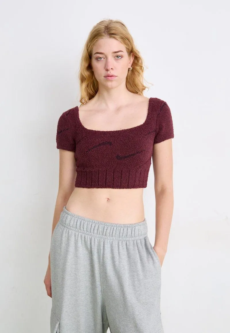 CROP - Camiseta básica - burgundy crush