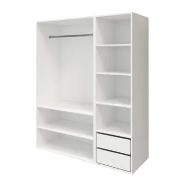 Armario completo Homny 2 columnas blanco 1,5 m