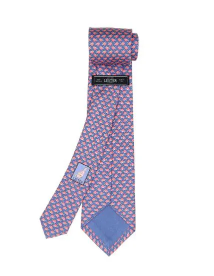 Corbata tortugas Azul/rosa