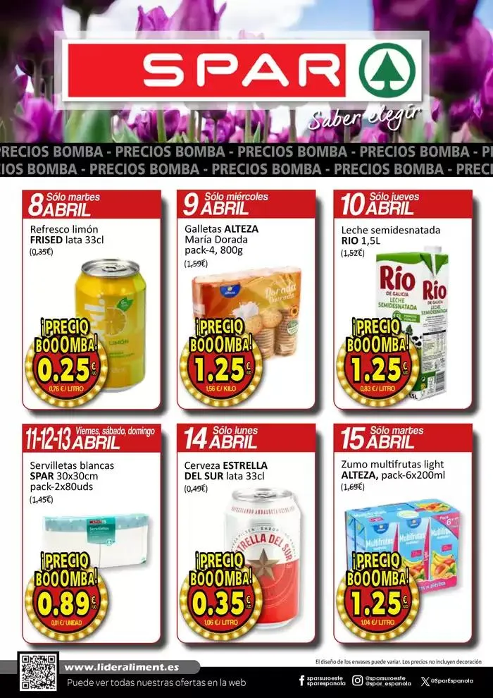 Catálogo de SPAR bombazos 9 -15 abril 8 de abril al 15 de abril 2025 - Página 1