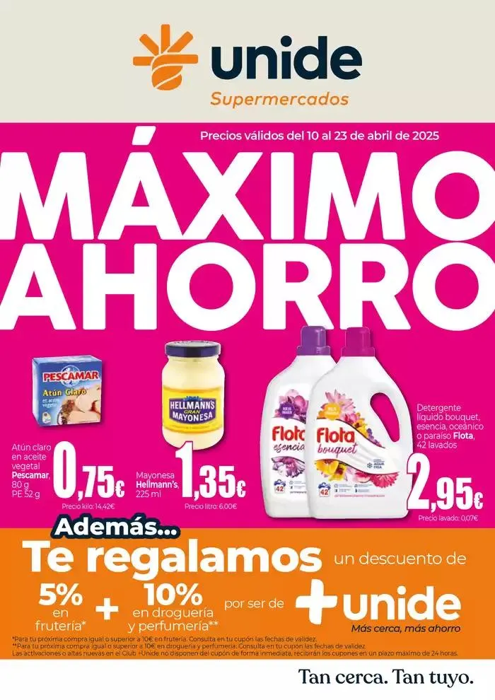 Máximo Ahorro UNIDE Supermercados Canarias - 1