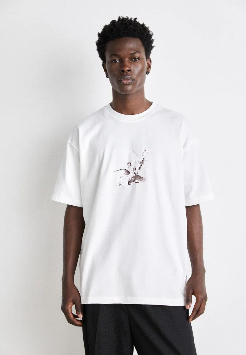 X LES BENJAMINS ASIL - Camiseta estampada - white