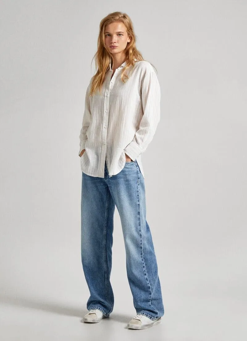 CAMISA ALGODÓN Y LINO FIT RELAXED