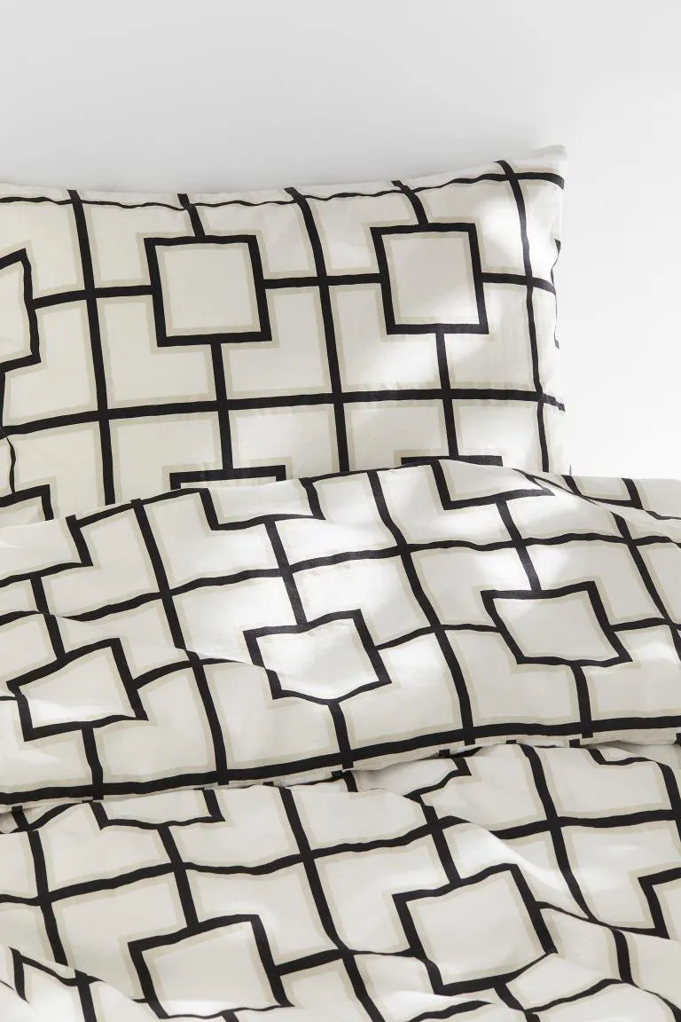 Conjunto de funda nórdica individual con estampado