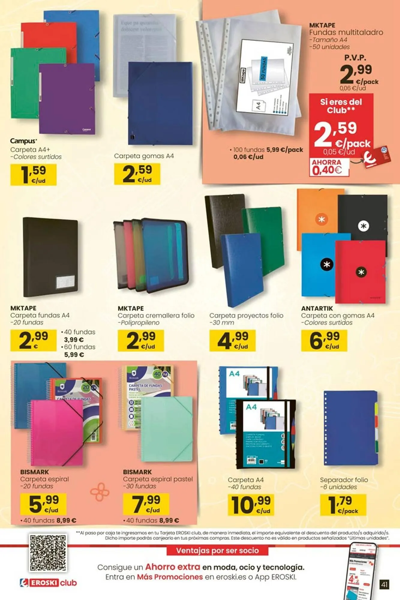 Catálogo de Folleto Eroski 21 de agosto al 17 de septiembre 2025 - Página 41