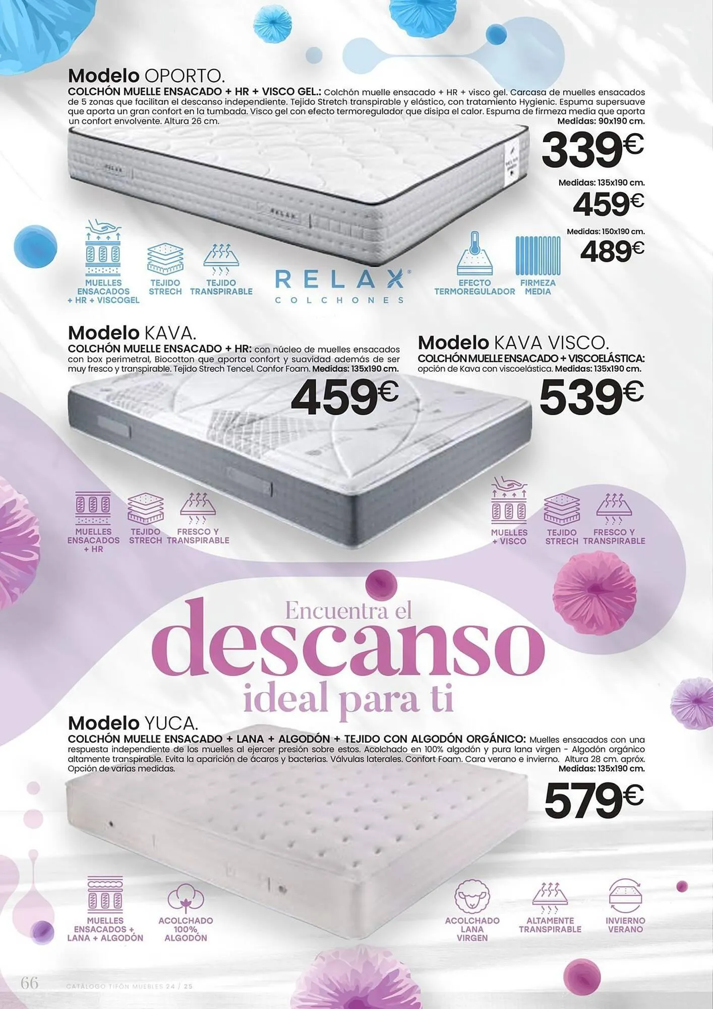 Catálogo de Folleto Tifón Hipermueble 12 de julio al 31 de mayo 2025 - Página 66