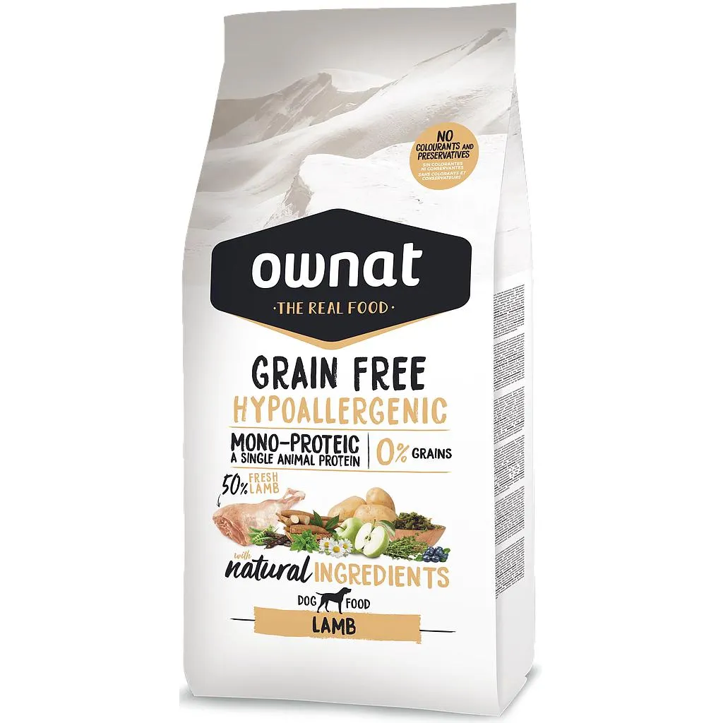 OWNAT DOG GRAIN FREE HYPO LAMB
