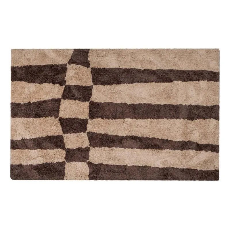 Alfombra Fafa Diseño Gráfico Marrón 200x300cm