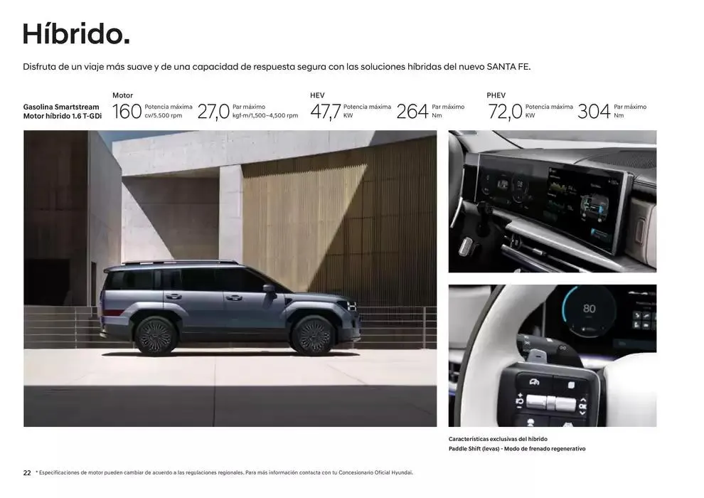 Catálogo de Hyundai - Nuevo SANTA FE Híbrido 31 de diciembre al 31 de diciembre 2025 - Página 22