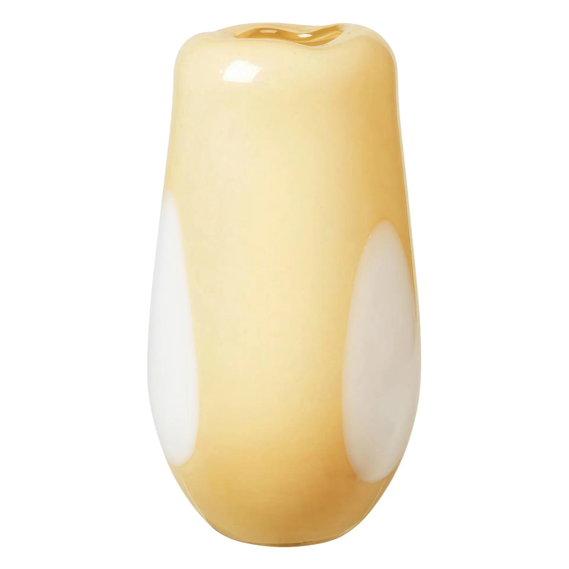 Ada Dot glass vase 37 cm golden fleece yellow