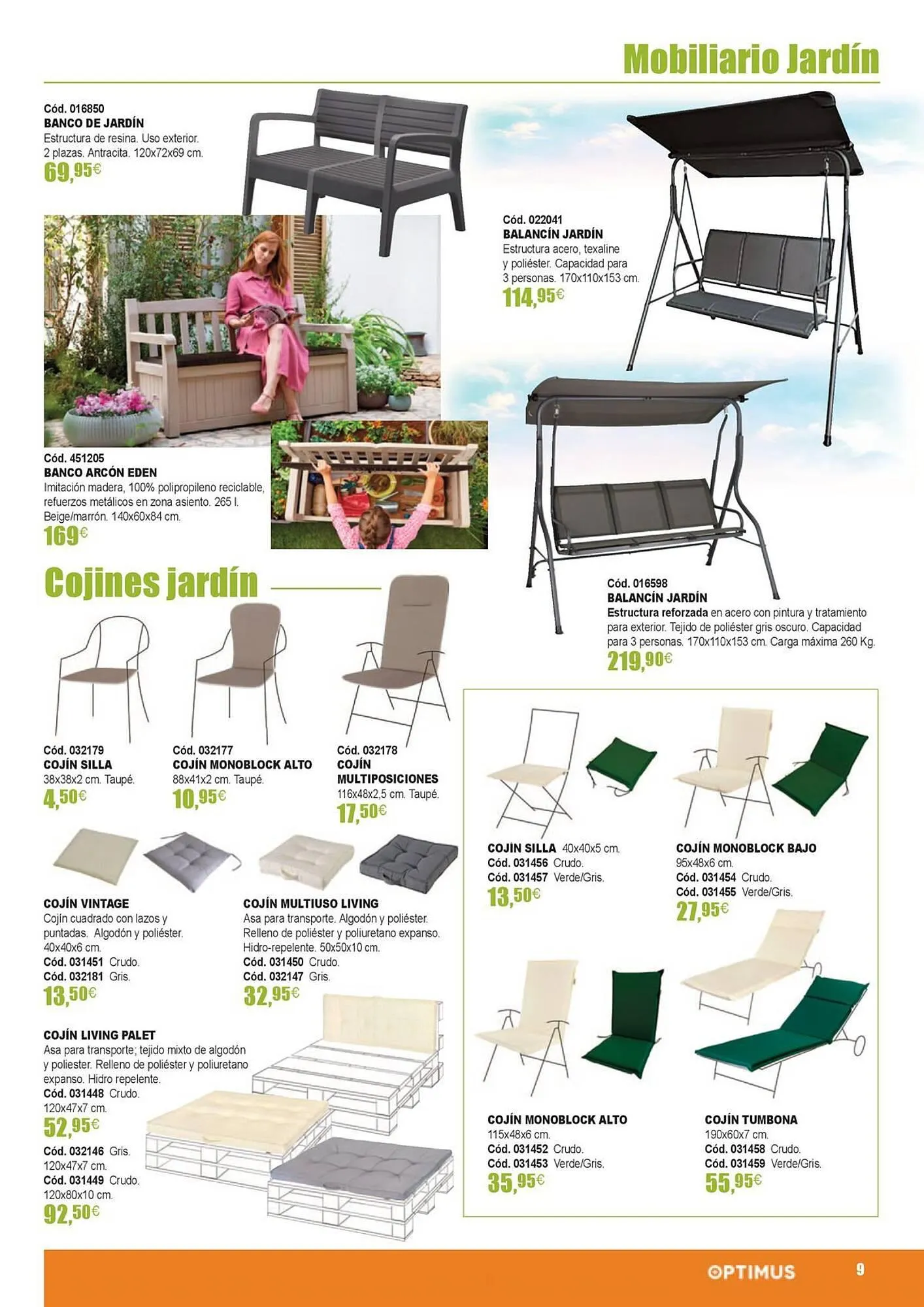 Catálogo de Folleto Optimus 21 de marzo al 31 de agosto 2024 - Página 9