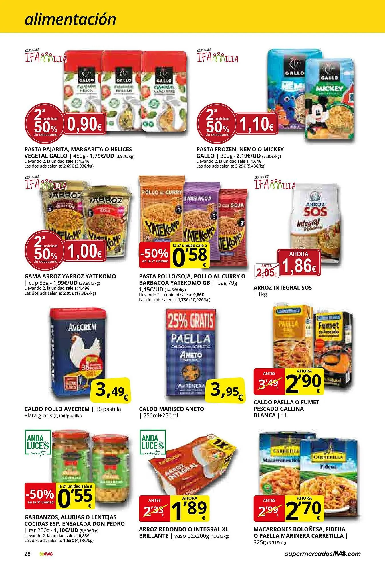 Catálogo de Folleto Supermercados MAS 27 de junio al 31 de julio 2025 - Página 28