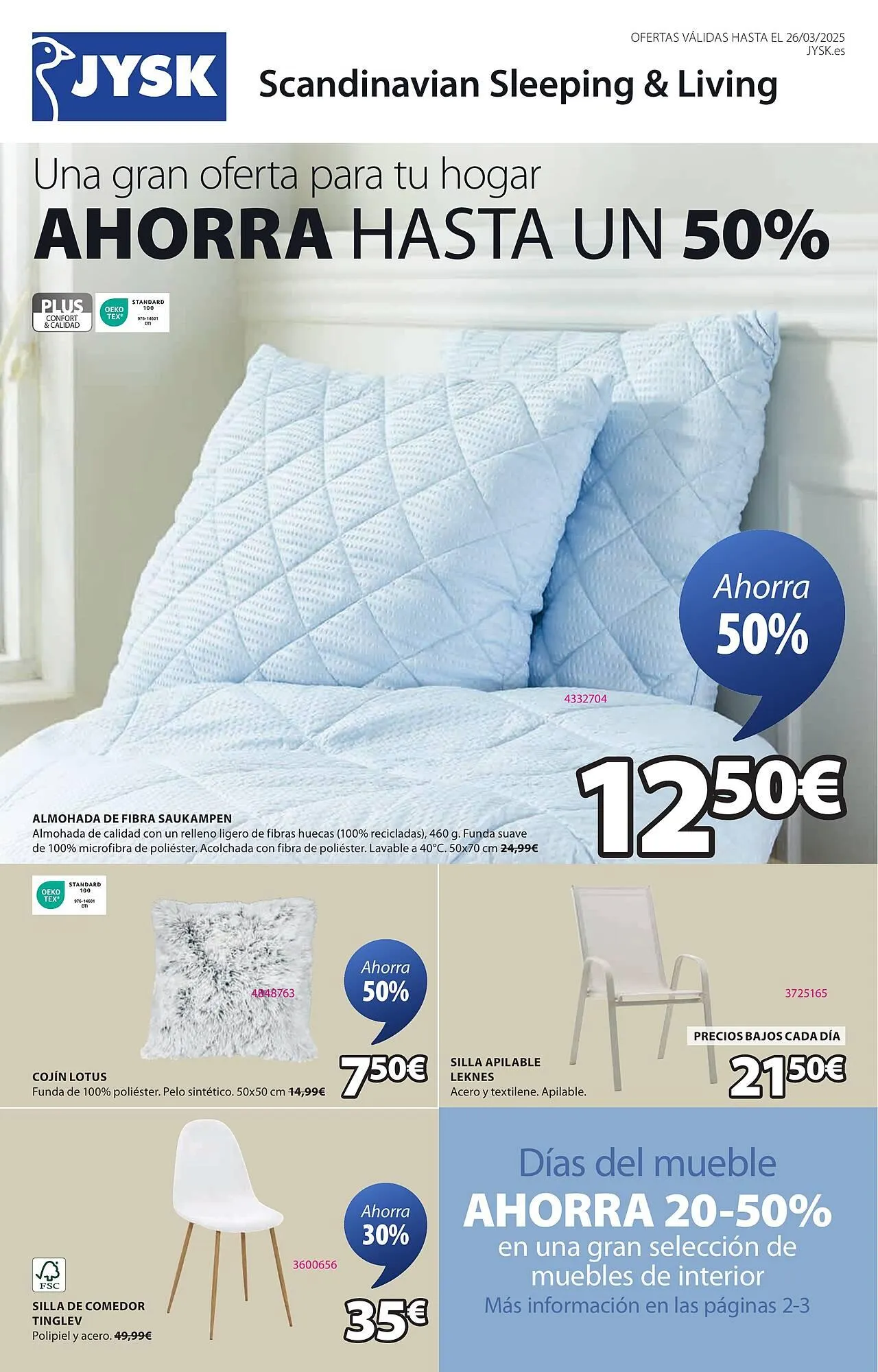 Catálogo de Folleto JYSK 27 de febrero al 26 de marzo 2025 - Página 1