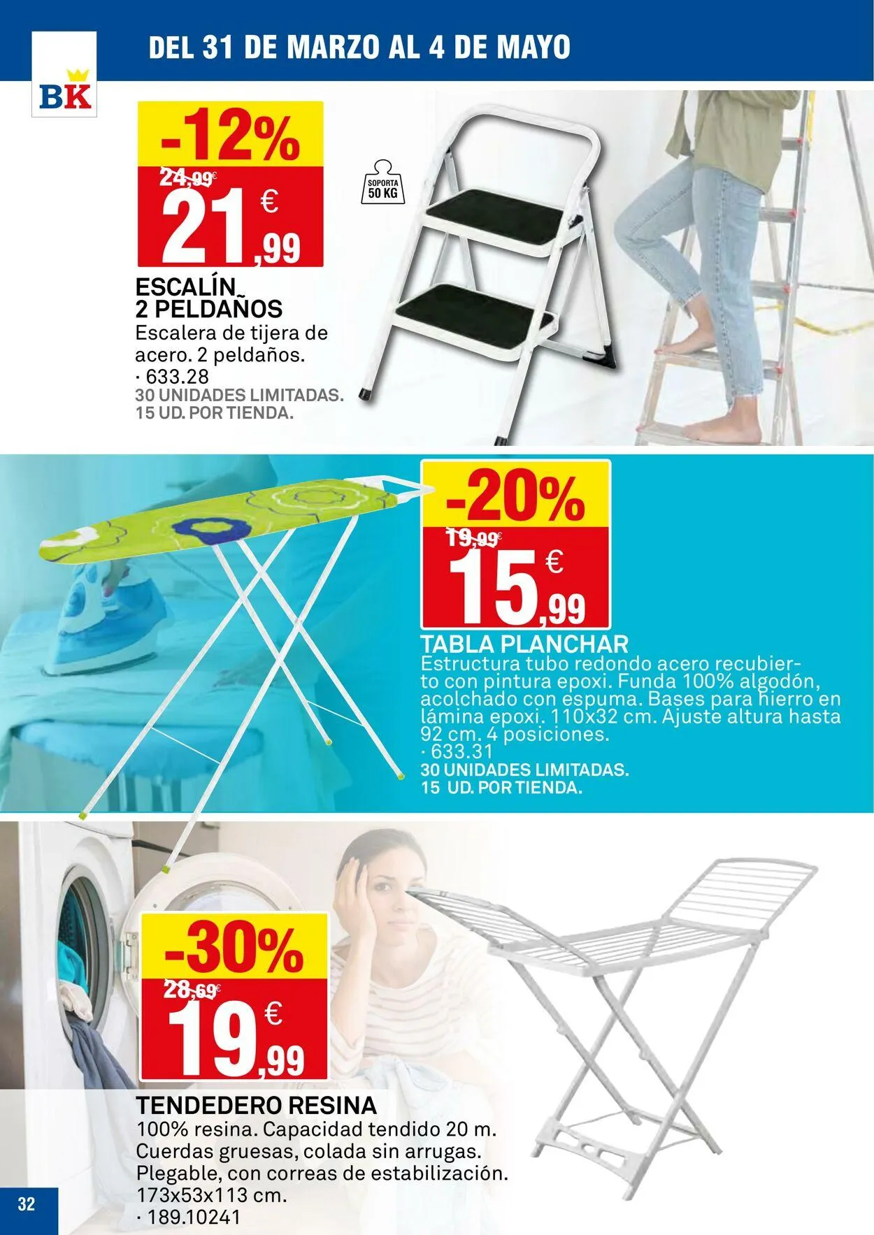 Catálogo de Bricoking Oferta actual 31 de marzo al 14 de abril 2025 - Página 32