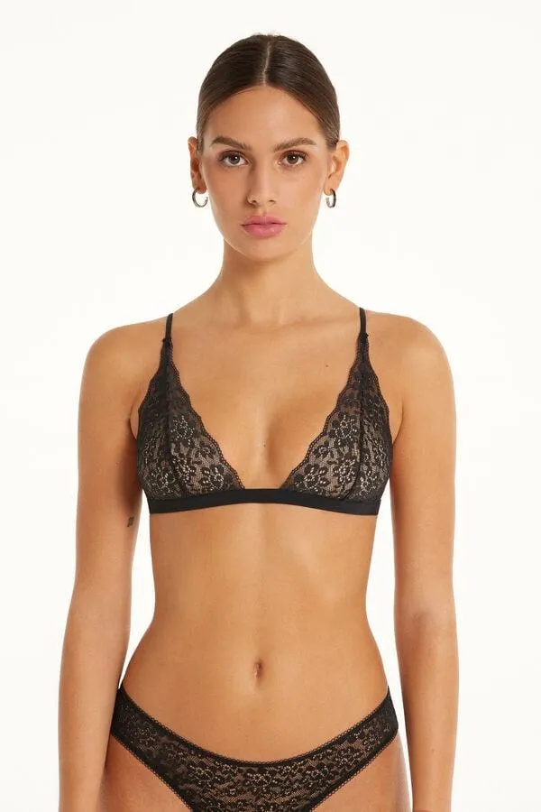 Sujetador Triángulo Lisbon Sin Relleno de Encaje Reciclado