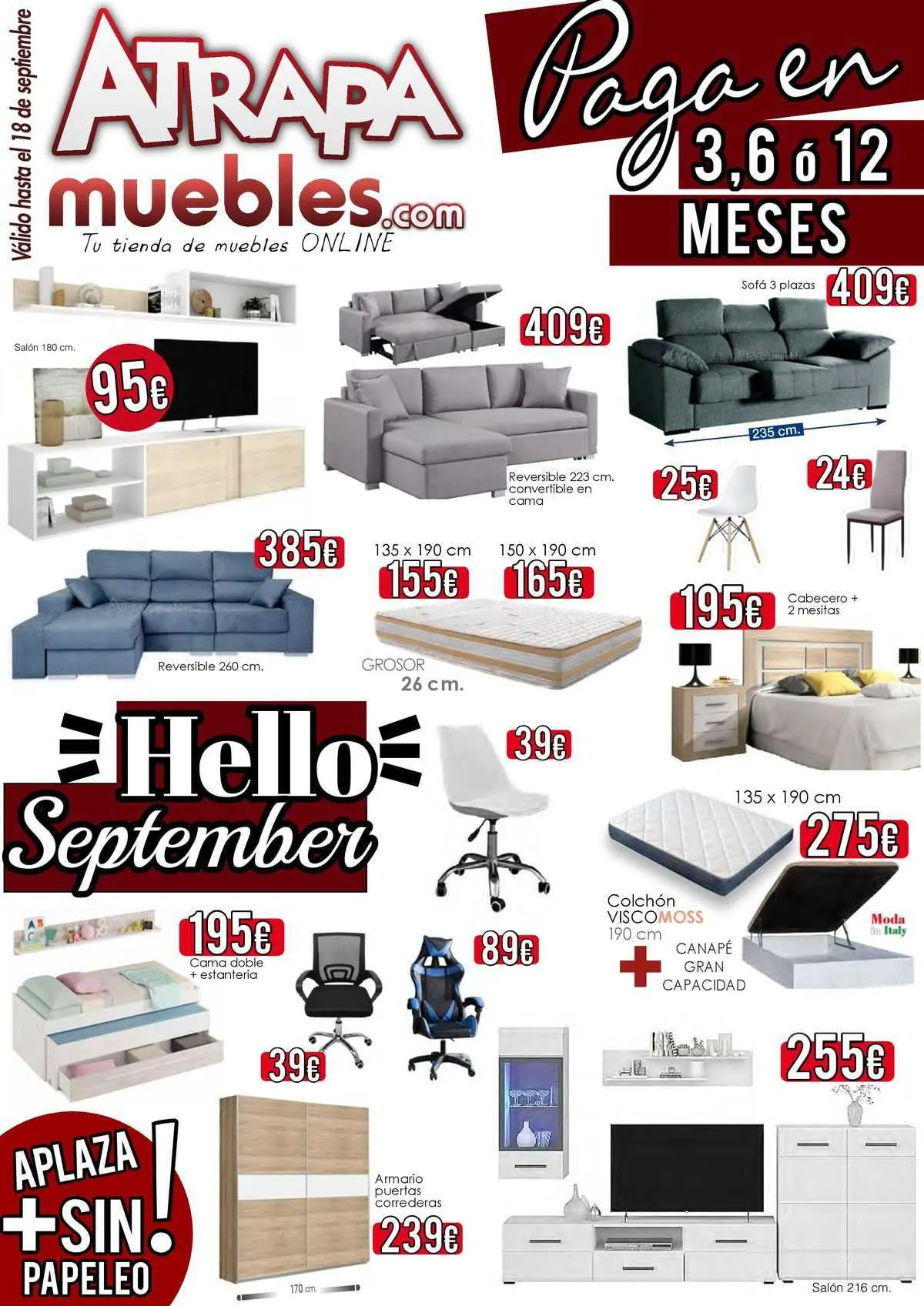 Catálogo de ATRAPAmuebles Folleto 28 de agosto al 11 de septiembre 2023 - Página 1