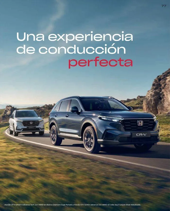 Catálogo de Honda CR-V e:HEV & e:PHEV 9 de agosto al 30 de junio 2025 - Página 77