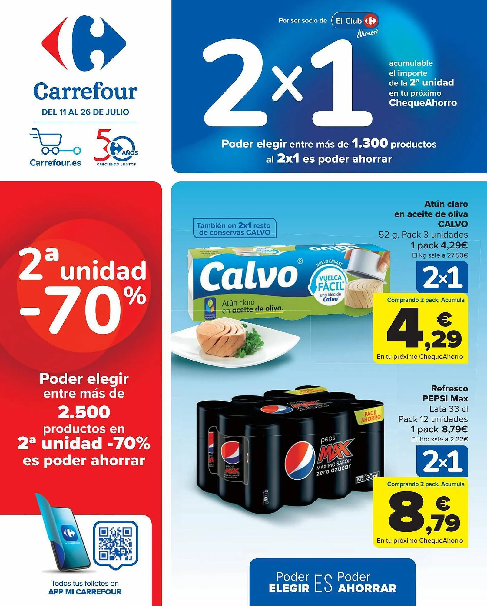 Catálogo de Folleto Carrefour 11 de julio al 26 de julio 2023 - Página 1