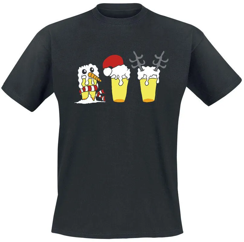 "Xmas Beer" Camiseta Negro de Alcohol & Party