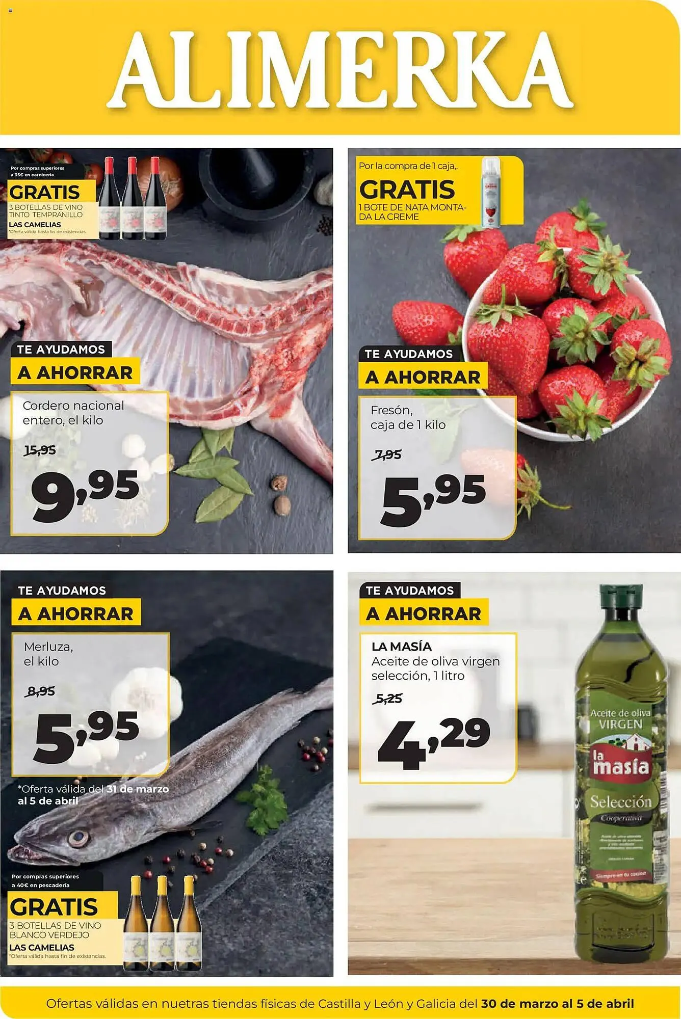 Catálogo de Folleto Alimerka 30 de marzo al 5 de abril 2026 - Página 1