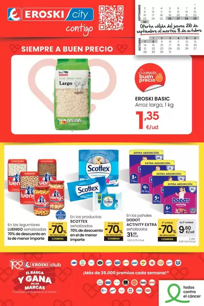 Catálogo de Siempre a buen precio EROSKI CITY 26 de septiembre al 8 de octubre 2024 - Página 1