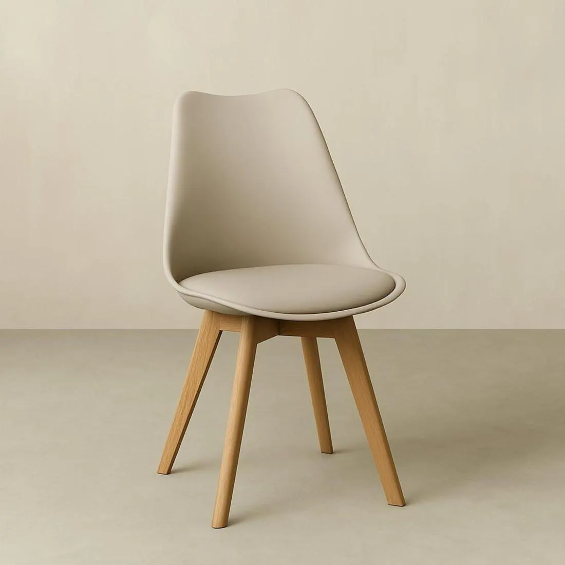 Silla polipropileno beige