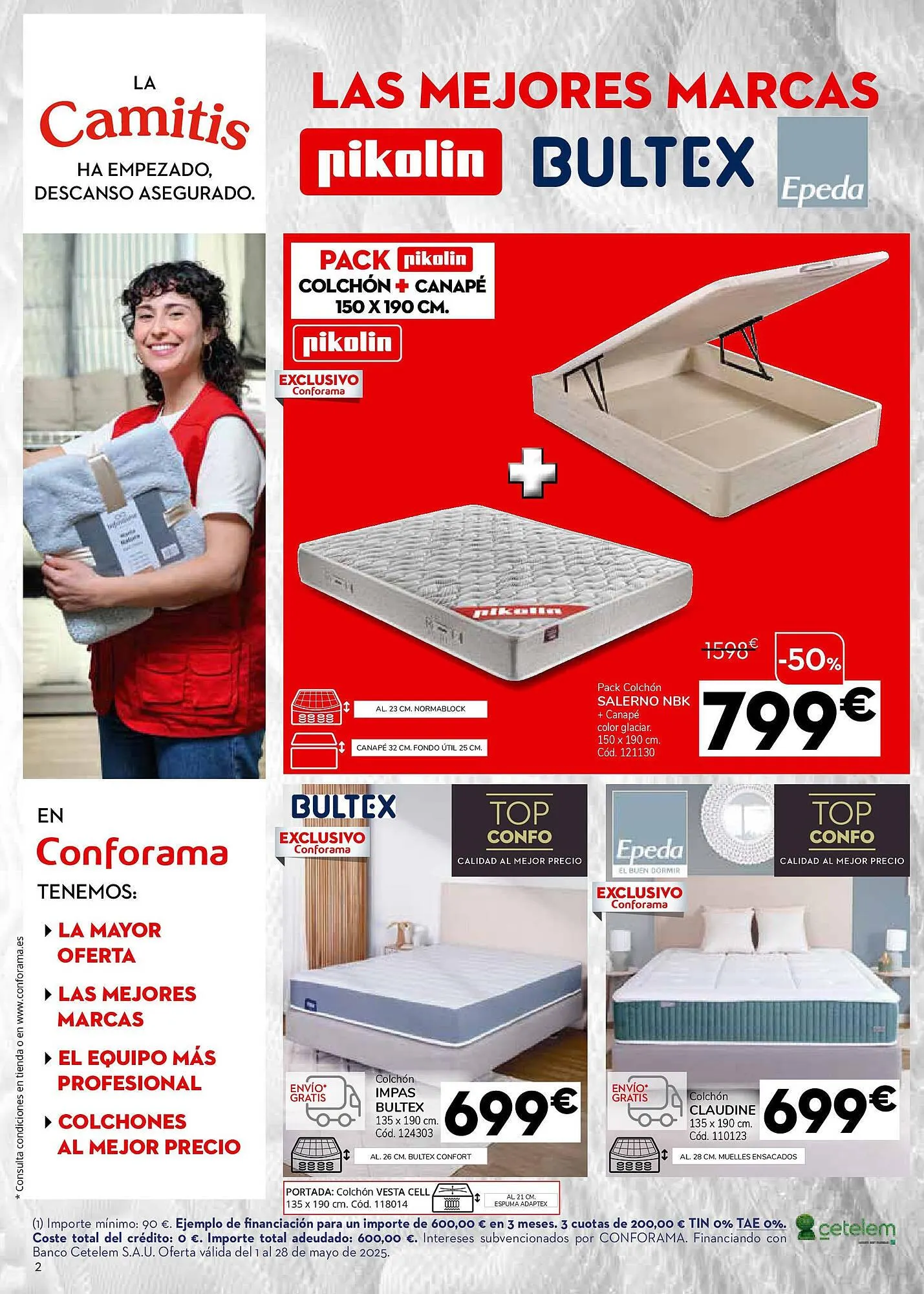 Catálogo de Folleto Conforama 1 de mayo al 28 de mayo 2025 - Página 2