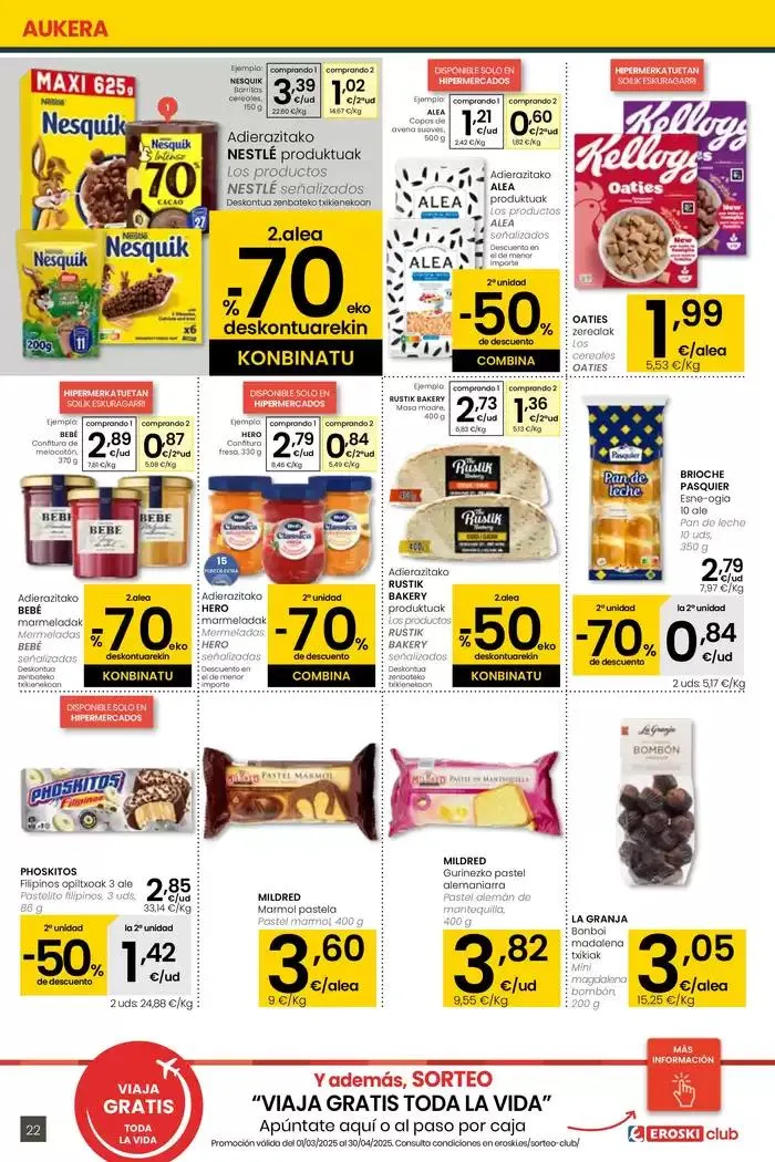 Catálogo de AUKERA OFERTA HIPERMERKATUAK EROSKI 10 de abril al 29 de abril 2025 - Página 22