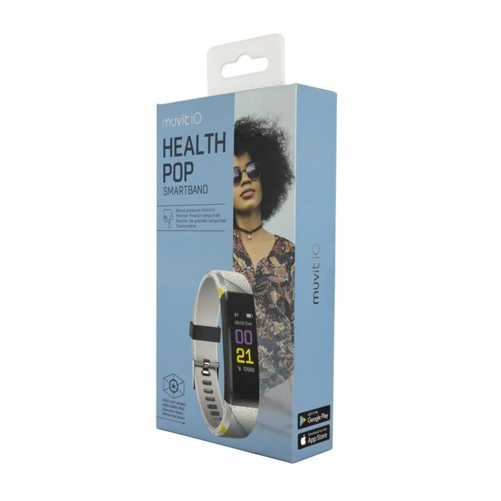 muvit IO Pulsera de Actividad y Salud HEALTH POP Spots multicolor