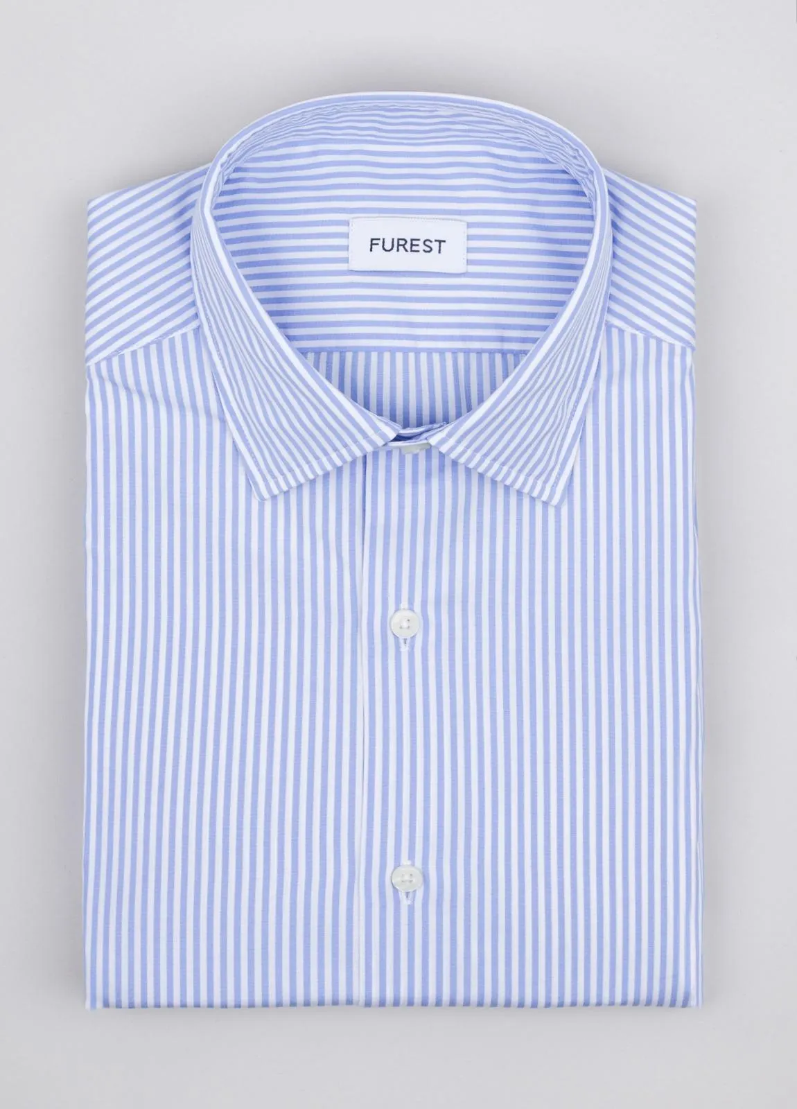 Camisa sport FUREST COLECCIÓN rayas celeste y blanco