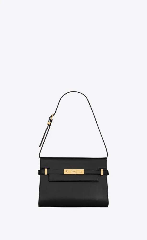 bolso de hombro manhattan small de piel box saint laurent