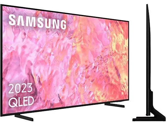 TV QLED 43" - SAMSUNG TQ43Q60CAUXXC, UHD 4K, Quantum Processor Lite 4K, Smart TV, DVB-T2 (H.265), Negro