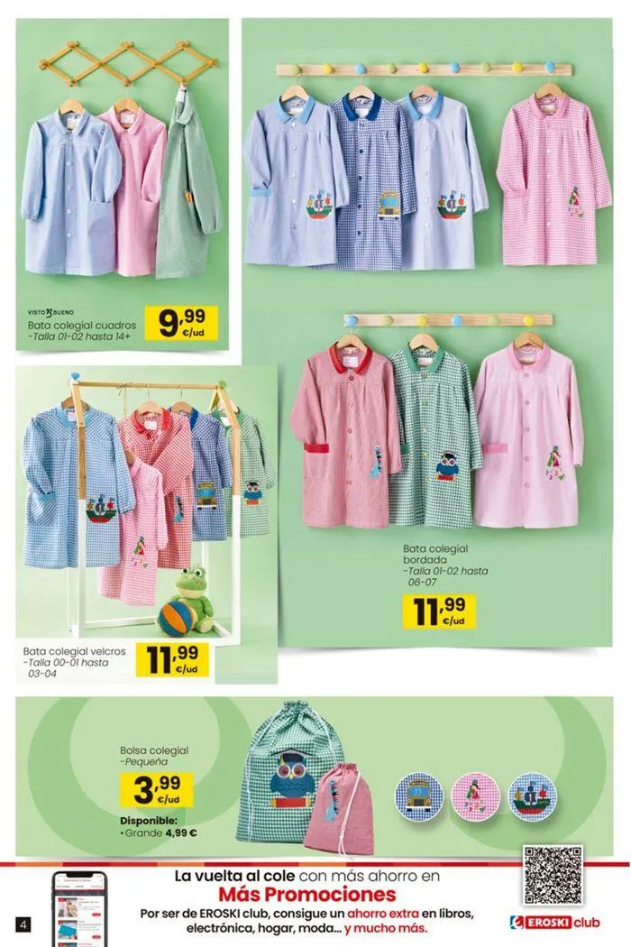 Catálogo de Ofertas Vuelta al Cole EROSKI 22 de agosto al 18 de septiembre 2024 - Página 4