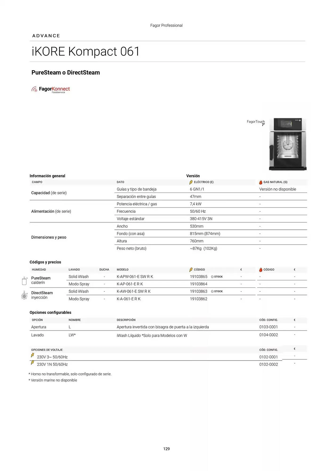 Catálogo de Folleto Fagor 3 de marzo al 1 de enero 2026 - Página 130