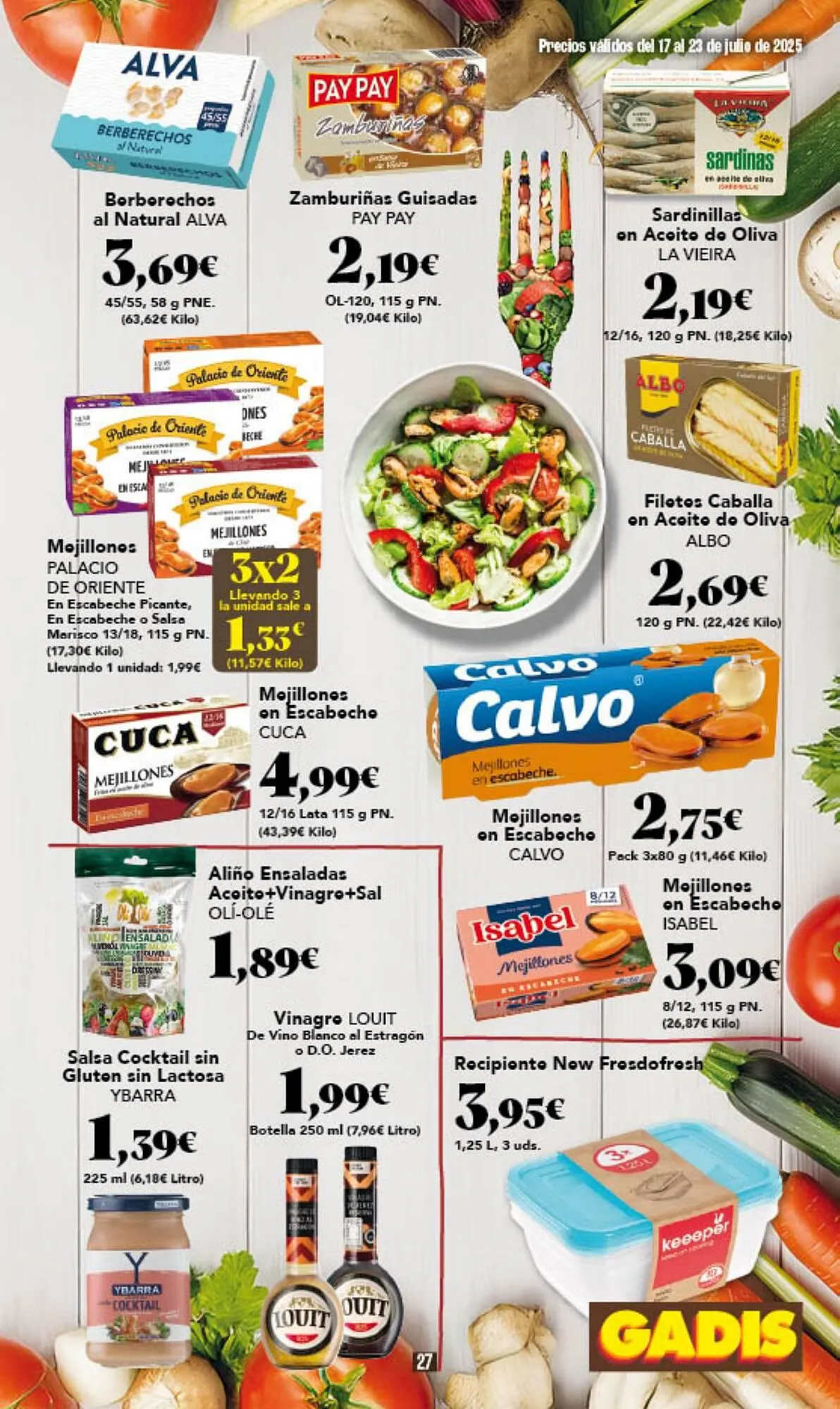 Catálogo de Folleto Gadis 17 de julio al 23 de julio 2025 - Página 27