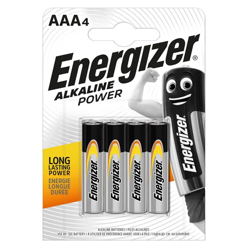 PILAS ENERGIZER ALK. POWER LR03 BL4 AAA